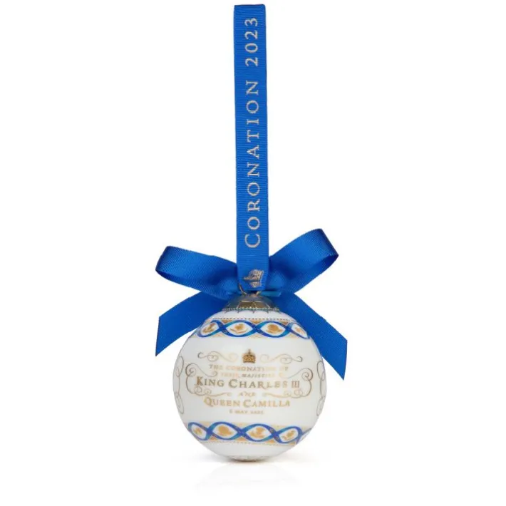 Royal Collection Shop The Coronation China Bauble* The Coronation Of King Charles Iii